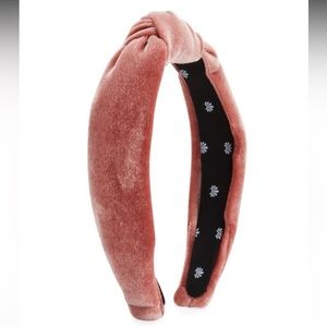 Lele Sadoughi Kids Velvet Mauve Headband